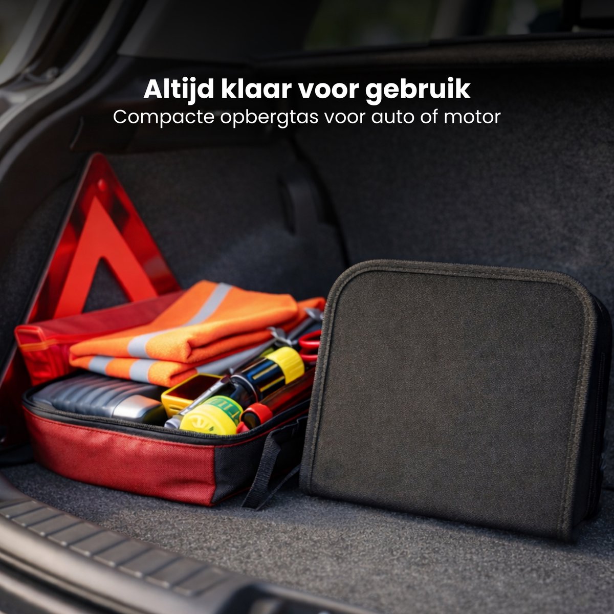 Bandenreparatieset Auto & Motor – Tubeless Banden Reparatie Kit – Complete Set met Pluggen, Gereedschap & Opbergtas – Noodreparatie Autoband thumbnail 8