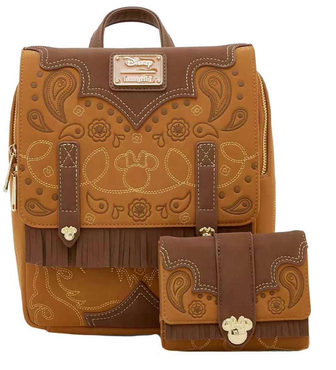 Disney Loungefly Backpack Minnie Mouse Western Fringe Exclusive – foto 5