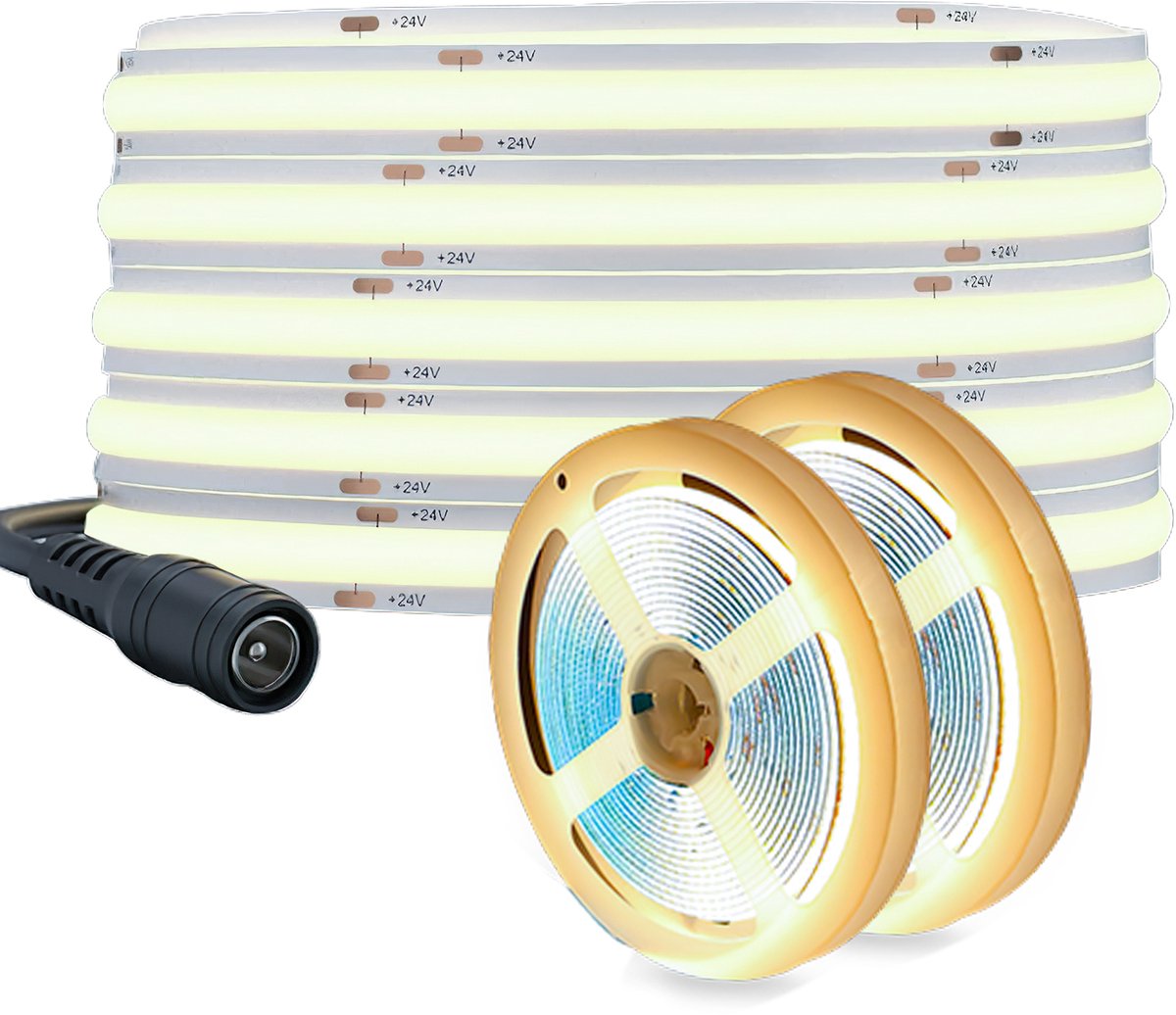 Oraymin LED Strip - Set van 2 - 2M - Warm Wit 3000K - Zelfklevend - DIY Verlichting - 90LM/W