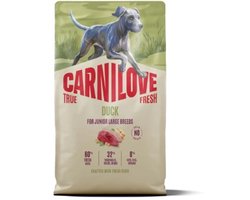 CARNILOVE TRUE FRESH - Dog - Duck for Junior Large breeds 4 kg