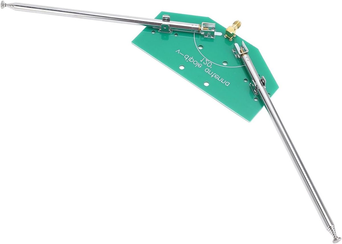 Telescopische V Dipoolantenne 97 cm Lengte, Verstelbare Frequentie 78M-415MHz, SMA Vrouwelijke Aansluiting, Geschikt voor Luchtvaarttoepassingen en Amateur Radio