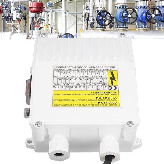 Controlebox voor Dompelpomp 370W met Externe Schakelaar en Thermische Beveiliging - Ideaal voor Waterpompen en Irrigatiesystemen (EU Plug 220V) van Merkloos — afbeelding 2