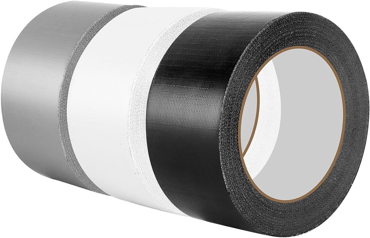 Set van 3 Stukken Armoured Tape, 48 mm x 20 m, Waterdichte en Sterke Plakband voor Binnen en Buiten, Handafscheurbaar en Ideaal voor Reparaties en Bundelen