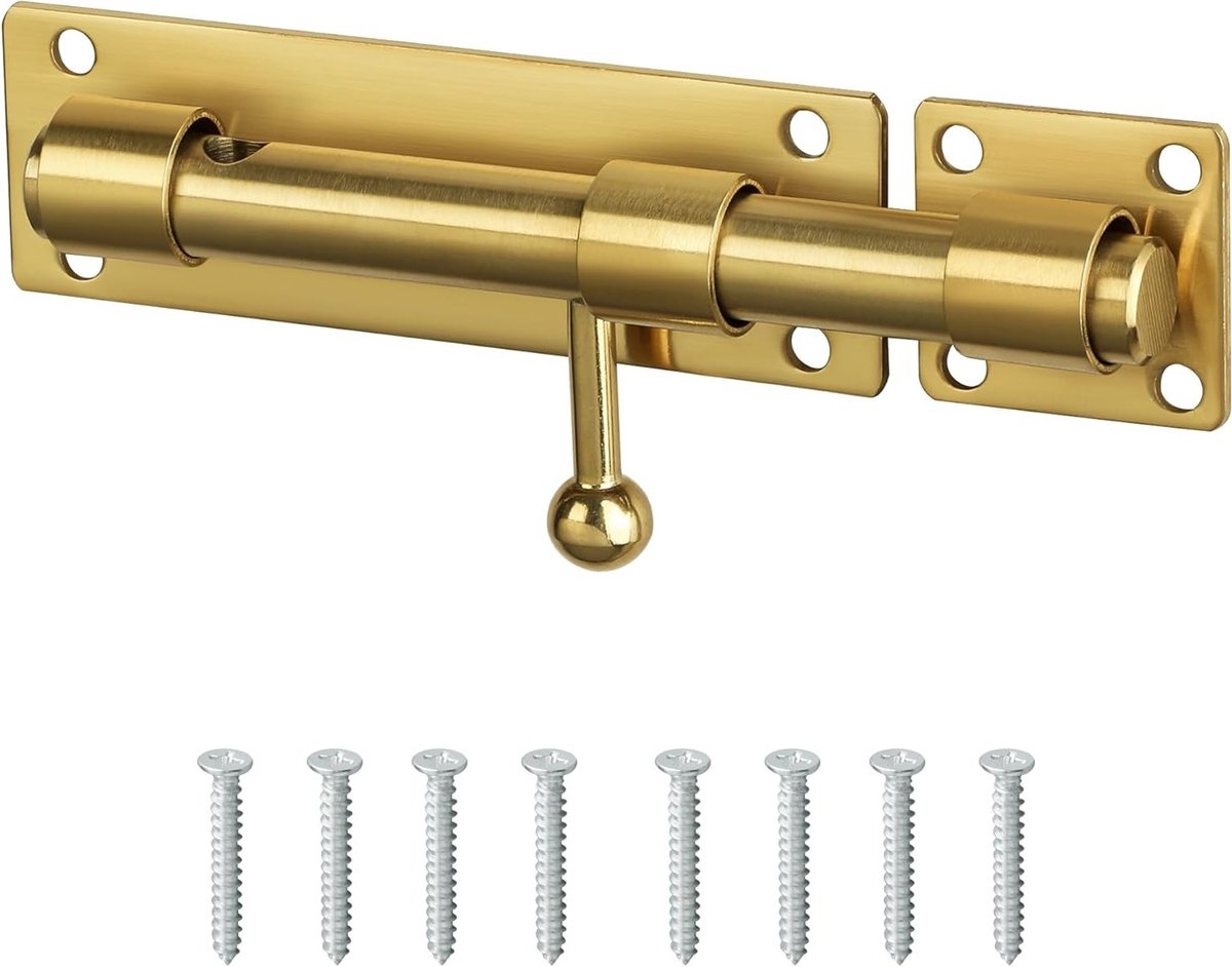 Veilige Deurslot met Hangslotopening, Robuust RVS SUS304, 150mm Lengte voor Extra Beveiliging