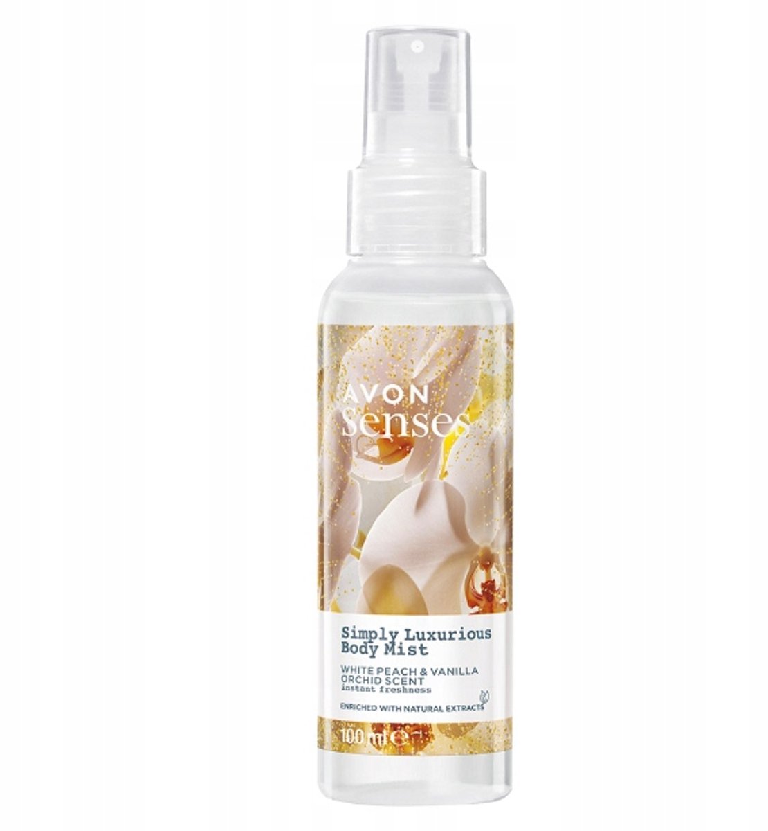 Avon - Geurige Lichaamsmist - Witte Perzik en Vanille - Verfrissend - Recyclebare Verpakking