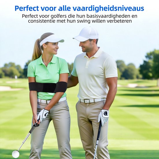Golf Swing Trainer Set - Swing trainer en swing band - Golfaccesoires - Geschikt voor Beginners , Professionals van Merkloos — afbeelding 4