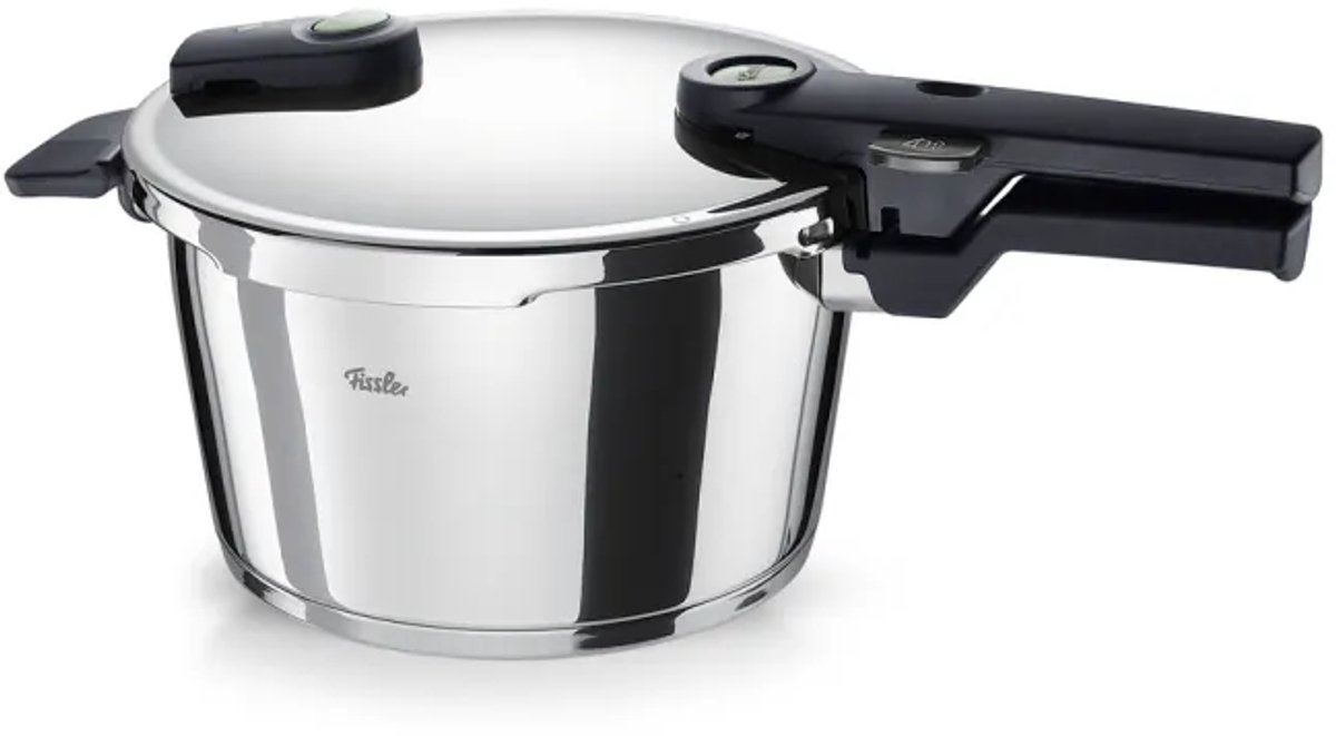 Fissler Vitaquick Elemental Snelkookpan Saliegroen 4,5 Liter – RVS – Inductie Geschikt