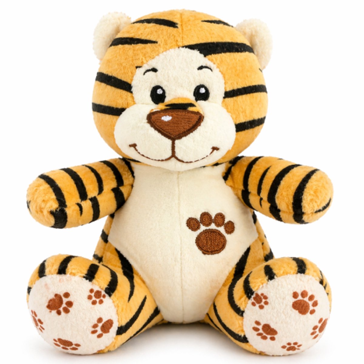 Topknuffels® Tijger Zittend Pluche Knuffel Dier 16 cm - Speelgoed Knuffels voor Kinderen Jongens Meisjes - Knuffeldieren - Animal Plush Toy