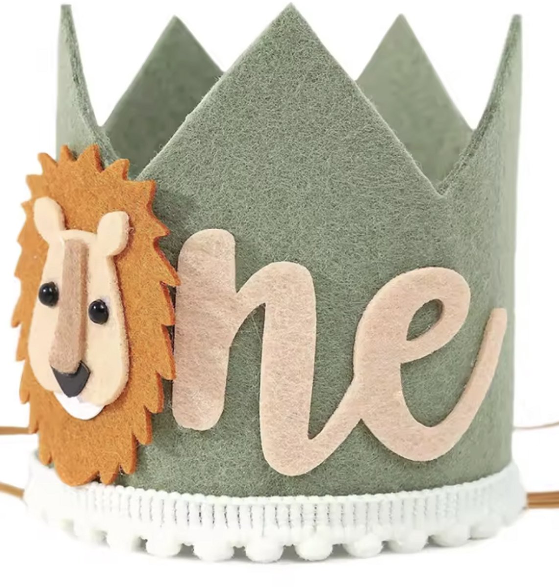 Verjaardag Feest Muts - 1 Jaar - Thema: Jungle / Dieren - Birthday - Verjaardag Hoedje - Jongens & Meisjes - Baby 1 Jaar - Cakesmash - Verjaardag Outfit - Feestversiering - Verjaardag Feestmuts / Feesthoed - Fotoshoot Een Jaar - Eerste Verjaardag