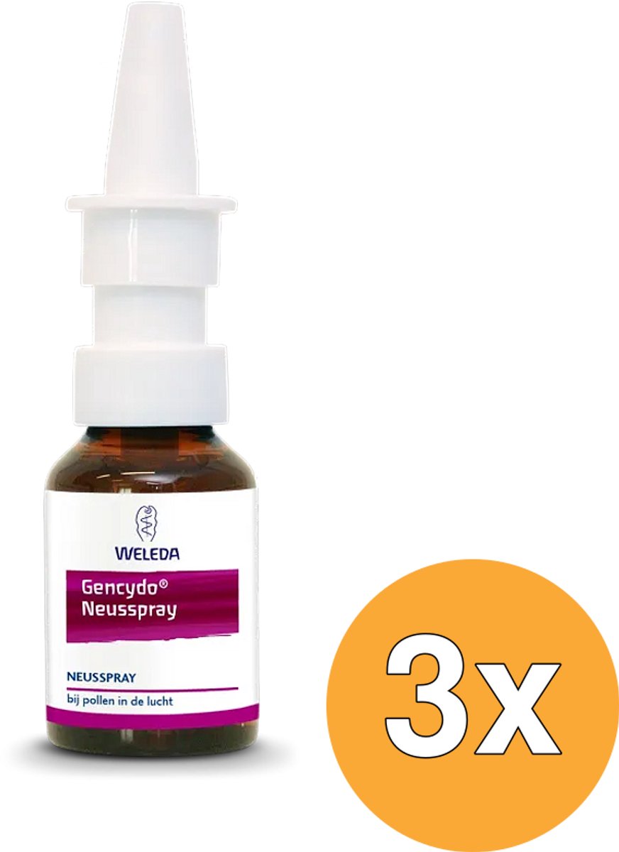 3x WELEDA Gencydo neusspray (20 ml)