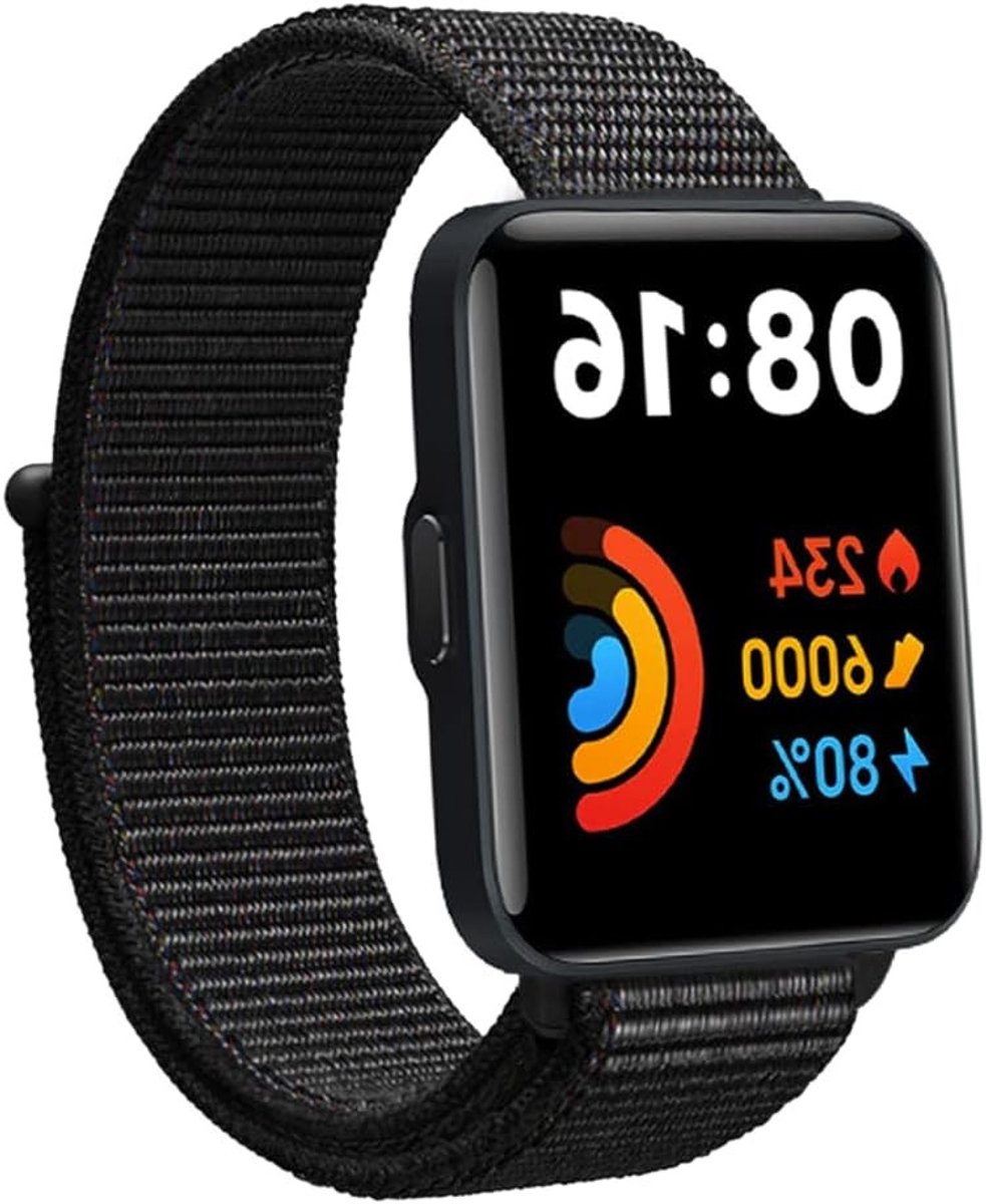 Verstelbare Nylon Armband voor Heren en Dames, Ademend Vervangingsband met Klittenband voor Horloge