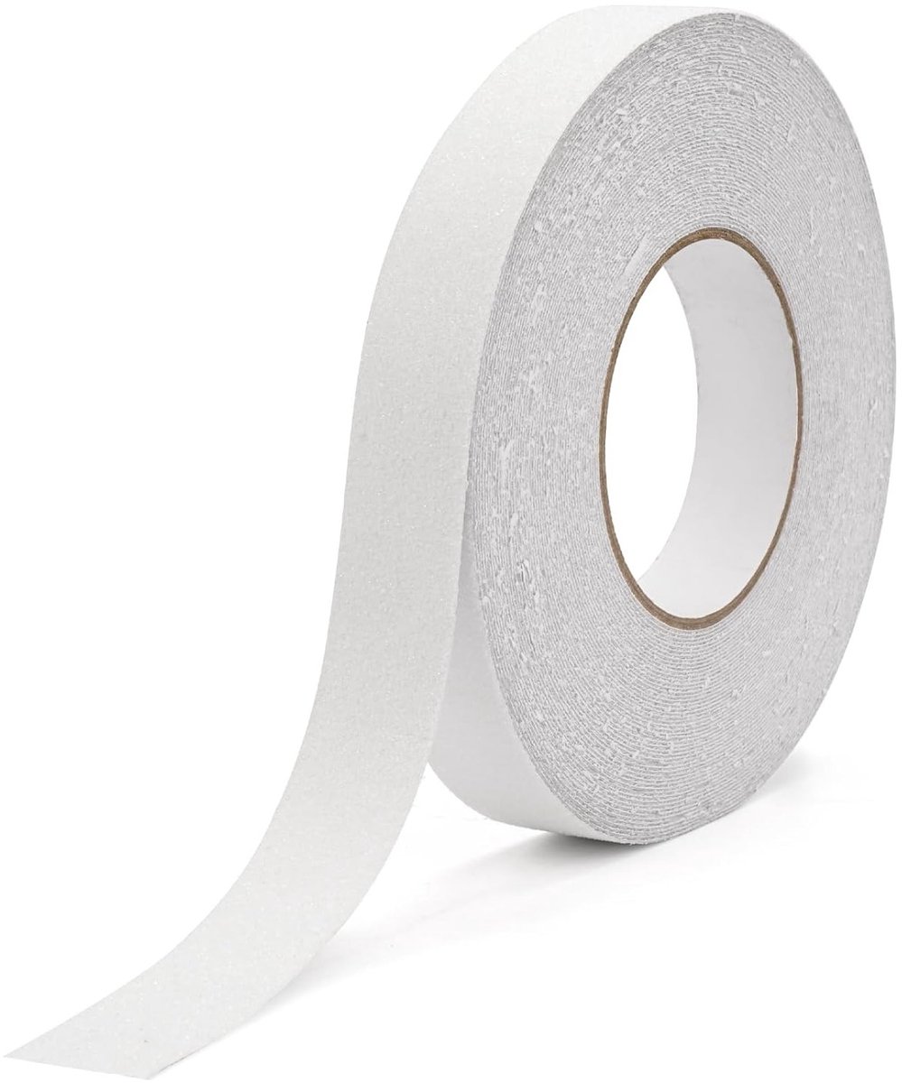 Non-slip zelfklevende tape 2.5 cm x 20 m, waterdicht en transparant voor binnen en buiten gebruik, ideaal voor klussen en reparaties