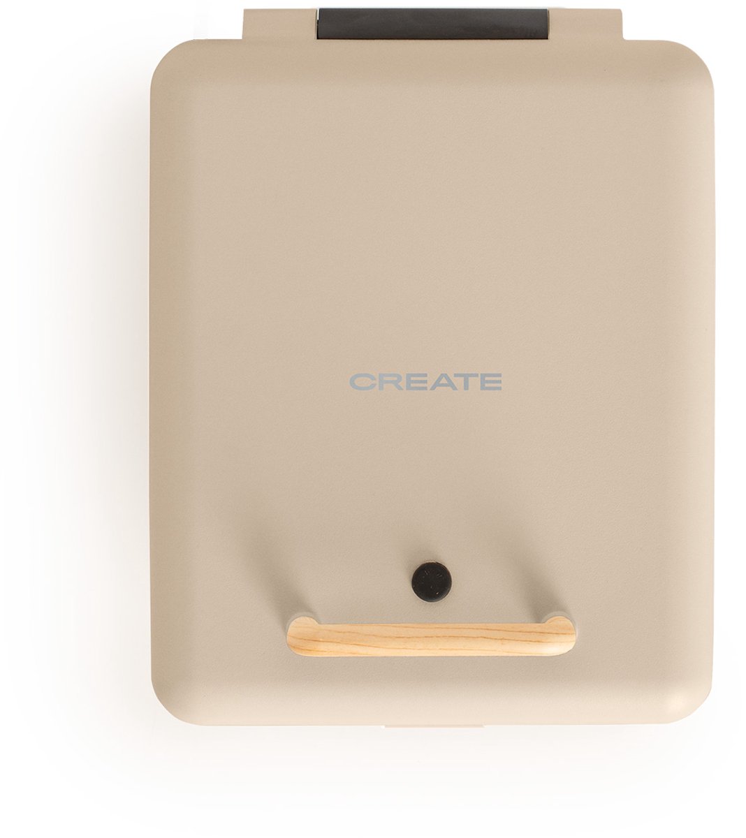 CREATE - Tosti-ijzer, grill en wafelijzer met verwisselbare platen - Zand - Viervoudig - STONE STUDIO