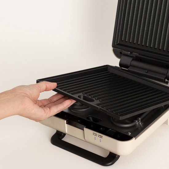 CREATE - Tosti-ijzer, grill en wafelijzer met verwisselbare platen - Zand - Viervoudig - STONE STUDIO van CREATE — afbeelding 3