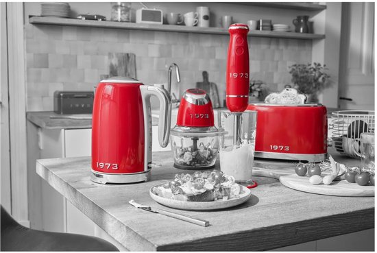 SILVERCREST® Staafmixerset 600 W - Retro - Rood - Met turbofunctie van SilverCrest — afbeelding 5