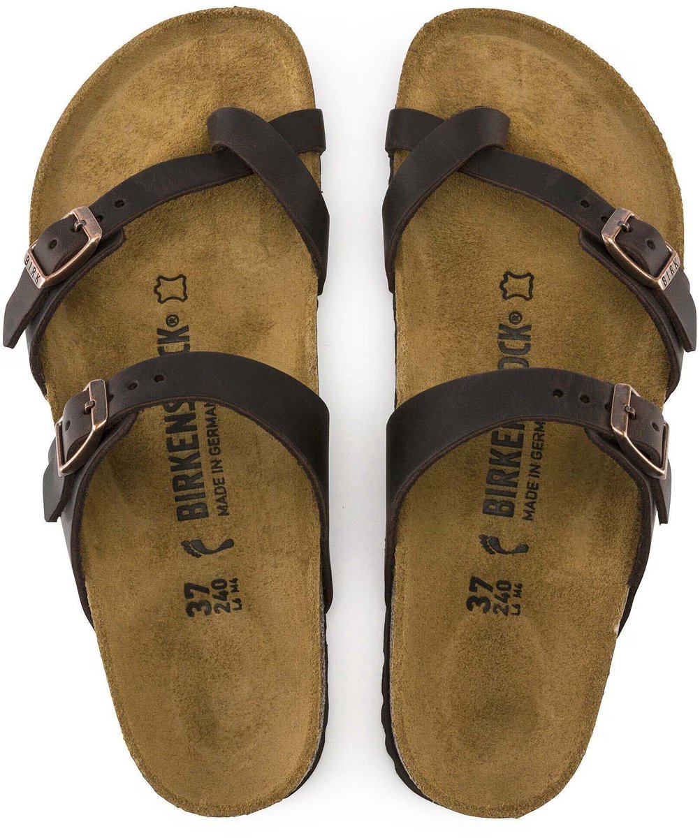 Birkenstock Slippers Mayari Geolied Leer Fashion Wear Volwassen Bruin