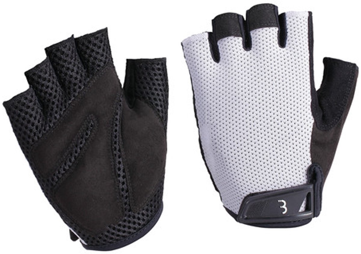 BBB Cycling Cooldown - Fietshandschoenen Zomer - 10 - 25 °C - Medium Padding - Racefiets & MTB - Unisex Wielrenhandschoenen - Wit