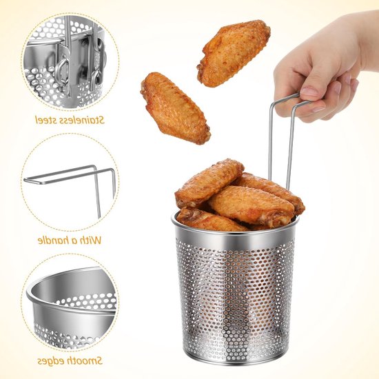 Dailygoods- Pastamachine Roestvrij staal - Opvouwbaar - Pasta droogrek - Mesh zeef - Kookmand - Handvat voor veilig gebruik van Dailygoods — afbeelding 2