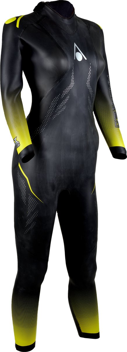 Aquasphere Racer 2.0 - Wetsuit - Dames - Zwart/Geel S