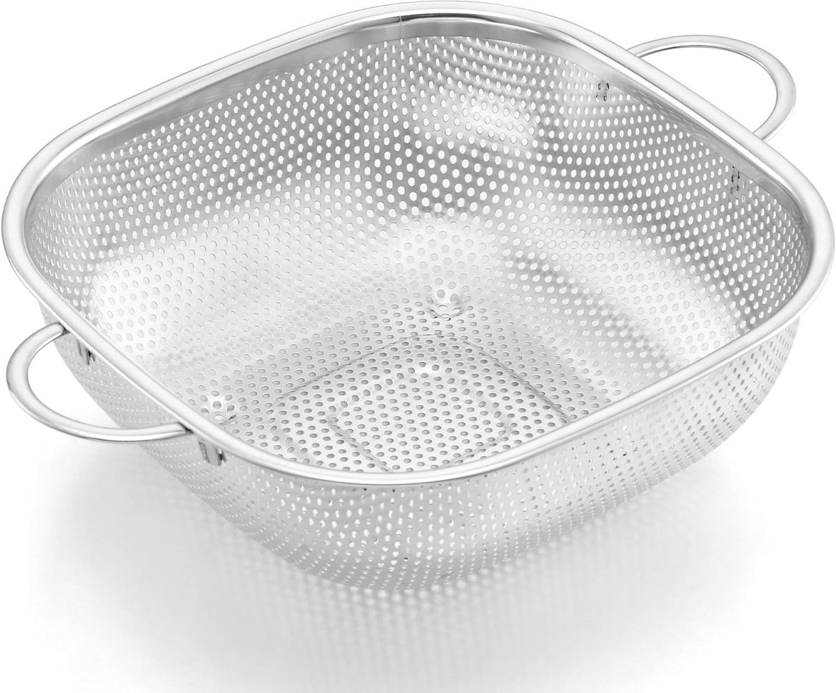 RVS Pastaspan met Handvat - Ideaal voor het afgieten van pasta, groenten en meer