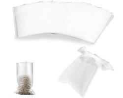 Wateroplosbare PVA Zak 50 x 100mm voor Vissers - Ideaal voor Visvoer, Pellets en Karperaas - 50 Stuks Snelle Oplossing