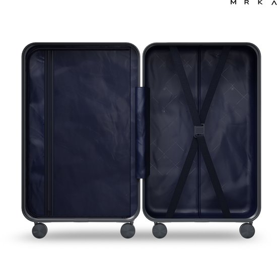 MRKA® Vienna - Reiskoffer Handbagage (S) - Zwart - Handbagage Koffer - Kleine Koffer - Koffers - Koffer - Koffer 10 KG - Koffer Klein - Suitcase - Valies - Cabin Size - TSA Slot - Cijferslot - 360° Wielen - 50x35x21cm - 38 Liter