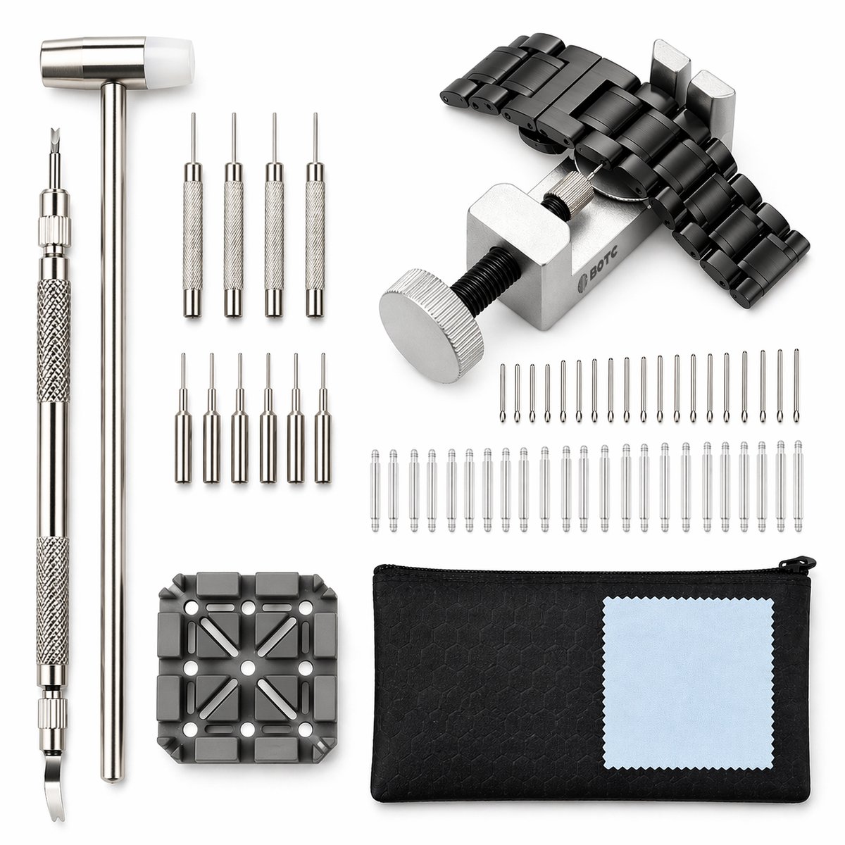 BOTC Horloge Reparatie Set - 145-delige - Pinnetjes voor je Horloge - Horlogeband Inkortset