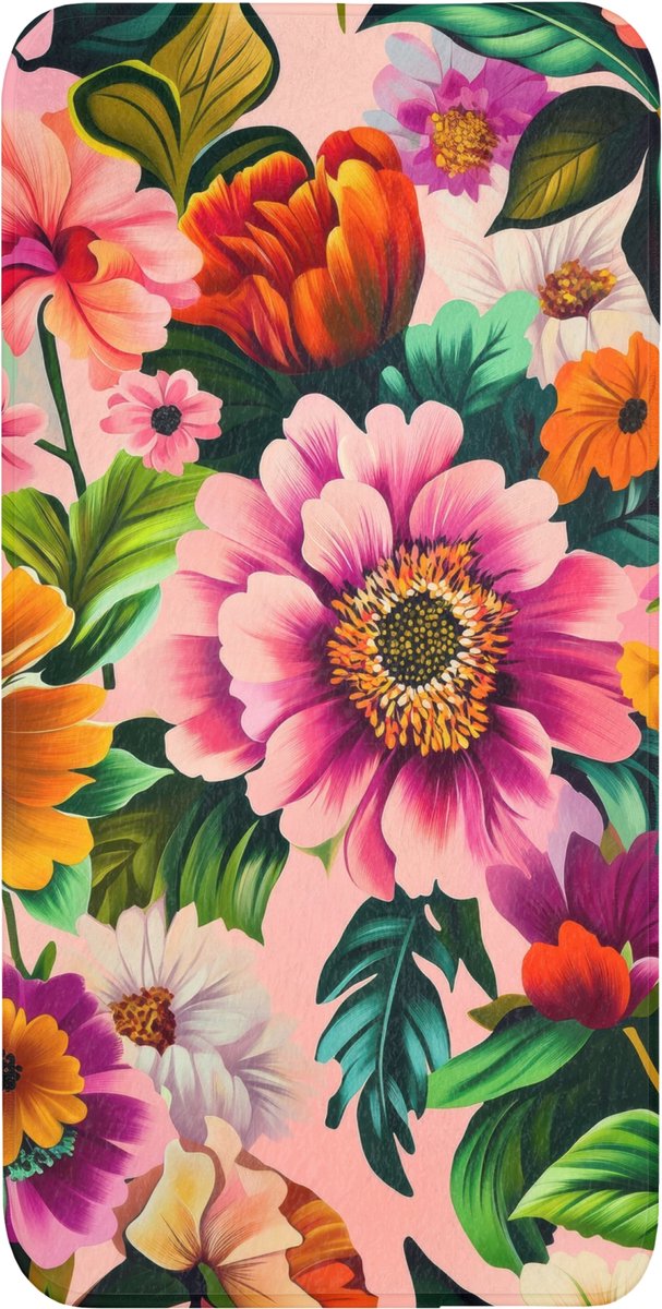 Badmat 60x120 cm - Antislip - Bloemen - Kleurrijk - Roze - Badmatten voor badkamer - Badkamermat - Douchemat - Badkamer mat
