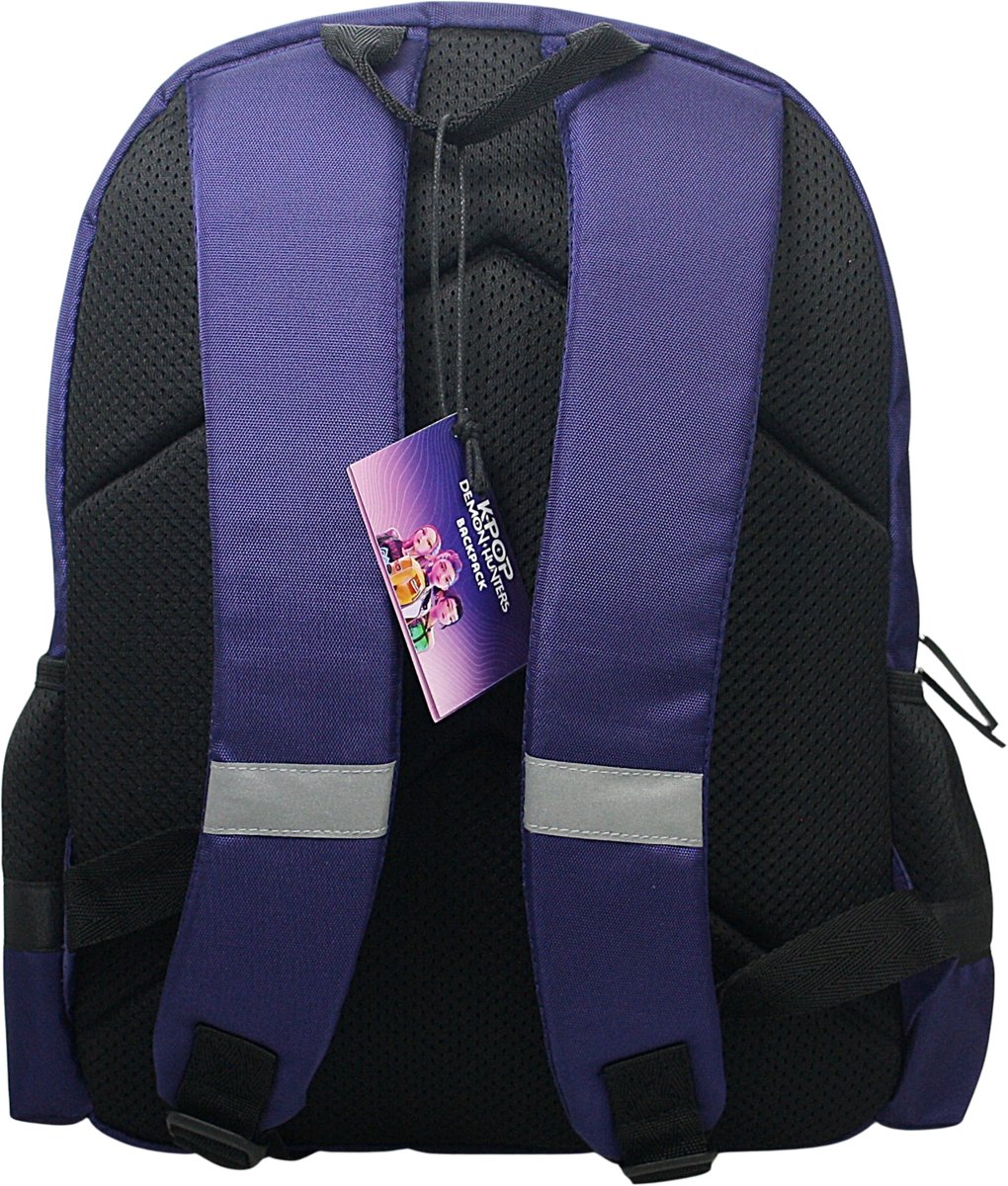 Kpop Demon Hunters Rugzak Meisjes Hoogte 38cm – Officieel Gelicenseerd - Kinder Schooltas met Laptopvak 15 Inch – Tablet Rugzak — afbeelding 3