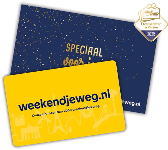Weekendjeweg.nl Cadeau Card €75 - Speciaal voor jou verpakking - Vaderdag Cadeau