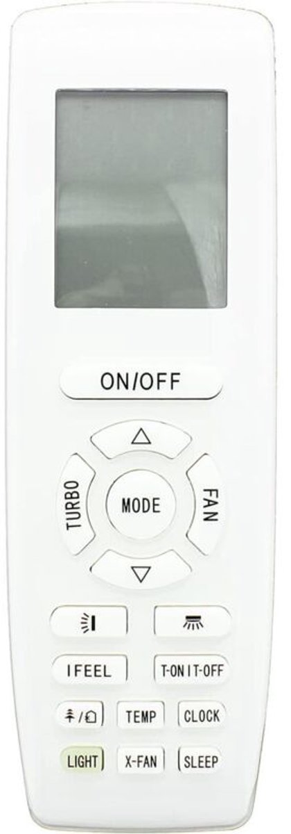 Vervangende afstandsbediening Geschikt voor de Gree YAP1F airconditioner
