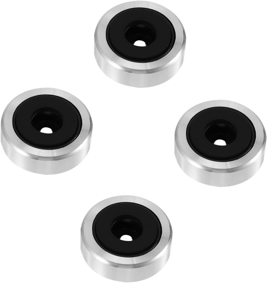 Antivibratie Voetjes - Speaker Pads - Geluid Verbeteren - Schokabsorberend Ontwerp - 4 stuks - Zwart