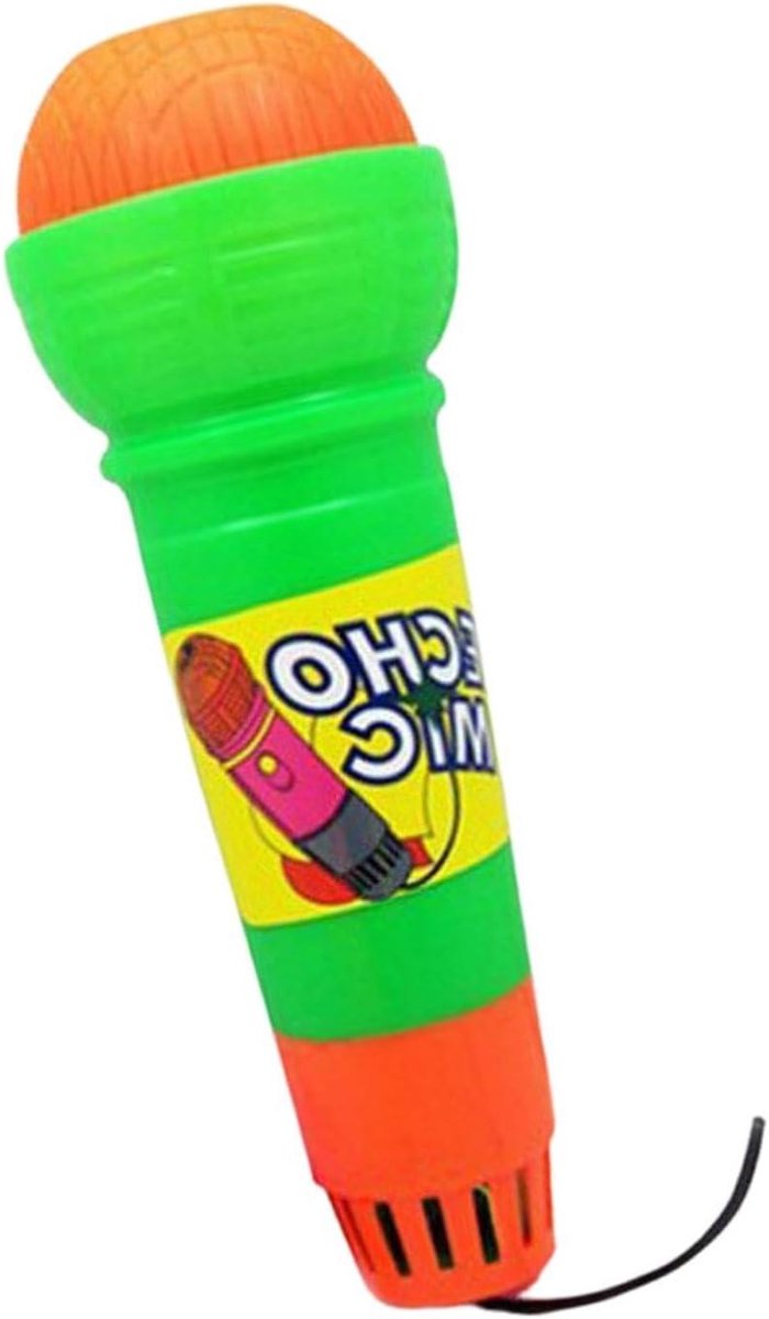 Stemveranderende Microfoon - Speelgoed Microfoon - Zingen en Praten - Geen Batterijen Nodig - 185 cm Hoog - Oranje Groen Rozerood