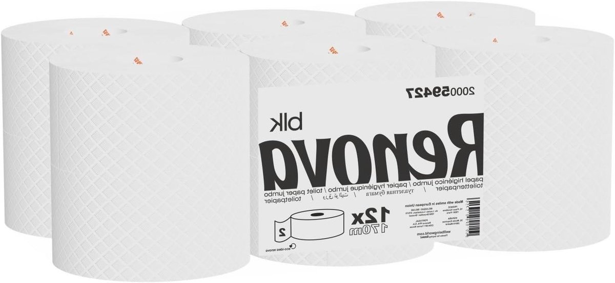 Toiletpapier Jumbo - Zacht Papier - Dagelijks Gebruik - Dubbellaags - 170 Meter - Wit