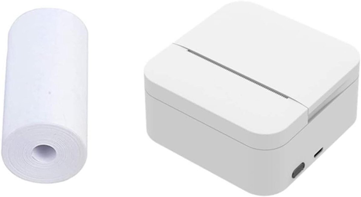 Handheld Printer - Mini Labelmaker - Snelle Notities Printen - Draadloze Bluetooth Connectie - 57mm Papierbreedte - Zwart
