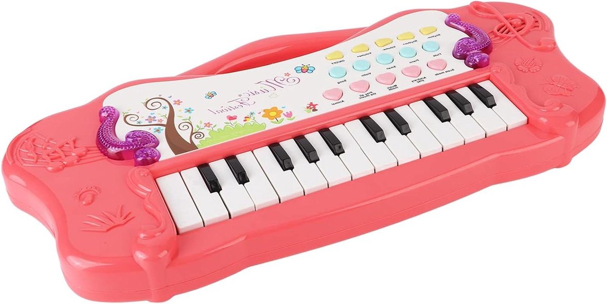 Elektronisch Orgel Speelgoed - Kinder Piano - Muziek Leren - 2 Speelmodi - 25 Toetsen - Wit