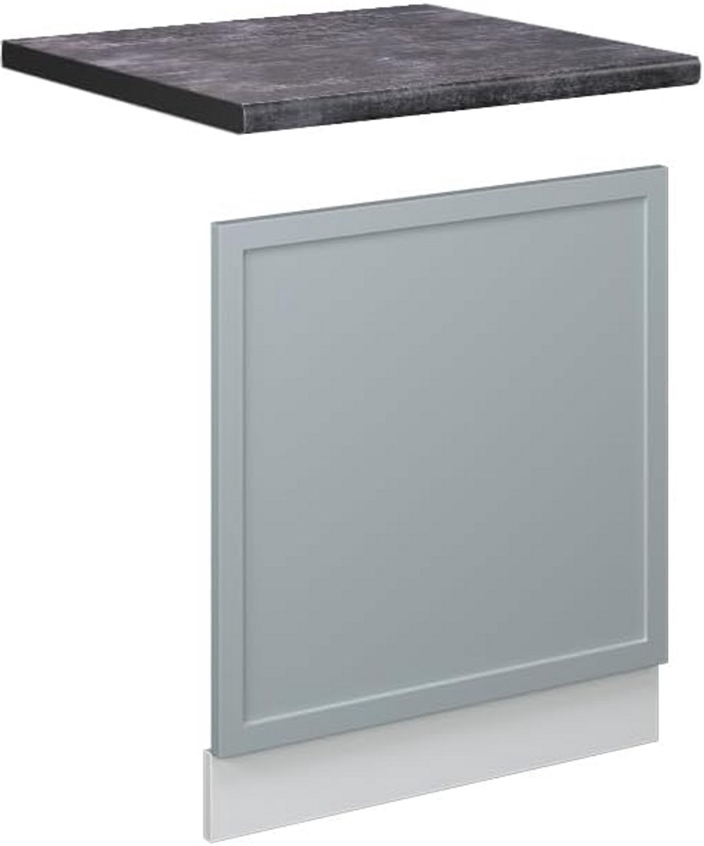 Frontpaneel voor Vaatwasser 60 cm Licht Blauw-Grijs Zonder Werkblad
