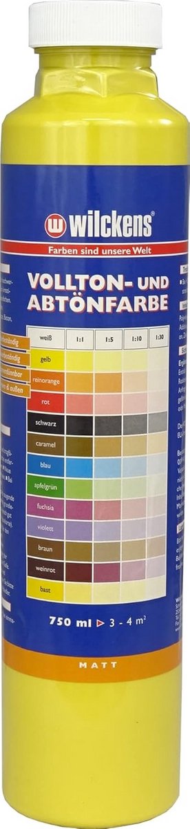 Klei en Kleurverf op Waterbasis voor Binnen en Buiten 750 ml Geel