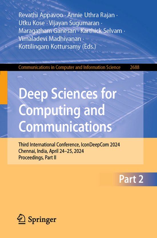 Communications in Computer and Information Science2688- Deep ... - cover