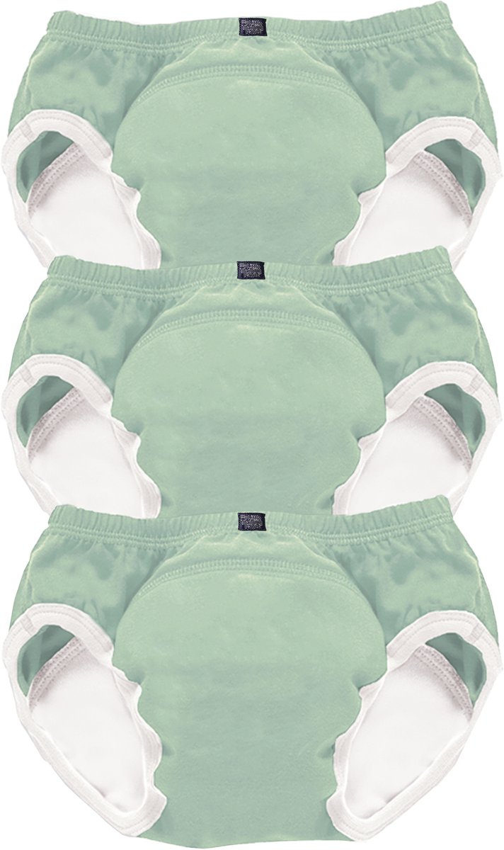 MY CARRY POTTY Oefenbroekjes Zindelijkheidstraining – 2-3 Jaar – 3 Stuks – pastel groen – Herbruikbaar