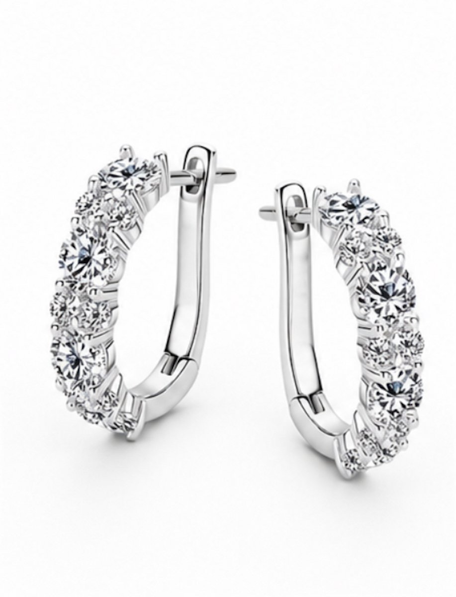 Oorbellen- Zilverkleurig - Verguld - Roestvrijstalen oorbellen - sieraden – Cadeau tip – Hip - Trendy