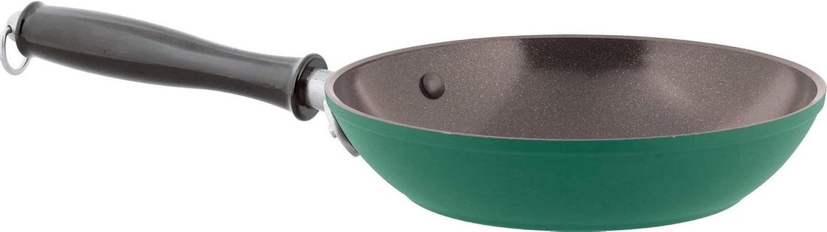 Koekenpan - Koekenpan Aluminium - Koken en Bakken - Vaatwasserbestendig - 24 cm - Groen
