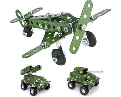 Metalen Bouwset – Montagepuzzel Speelgoed – Creatief Spelen – Stimuleert Vaardigheden – 17.3 x 14.1 x 4.7 cm – Groen Metalen Bouwset – Montagepuzzel Speelgoed – Creatief Spelen – Stimuleert Vaardigheden – 17.3 x 14.1 x 4.7 cm – Groen