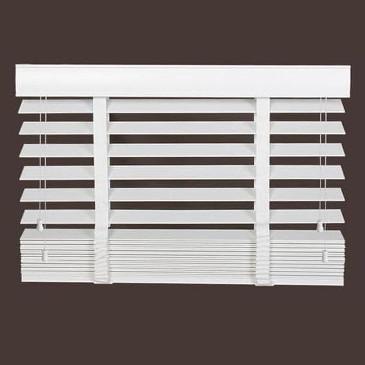 Houten jaloezieën - Raambekleding - Licht blokkeren - Vochtbestendig - 50mm lamellen - Hou