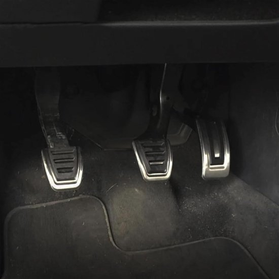 Pedaalhoezen Set - Auto Sport Pedalen - Veilig Rijden - Roestvrij Staal - Niet Gespecificeerd - Zwart Zilver — afbeelding 2