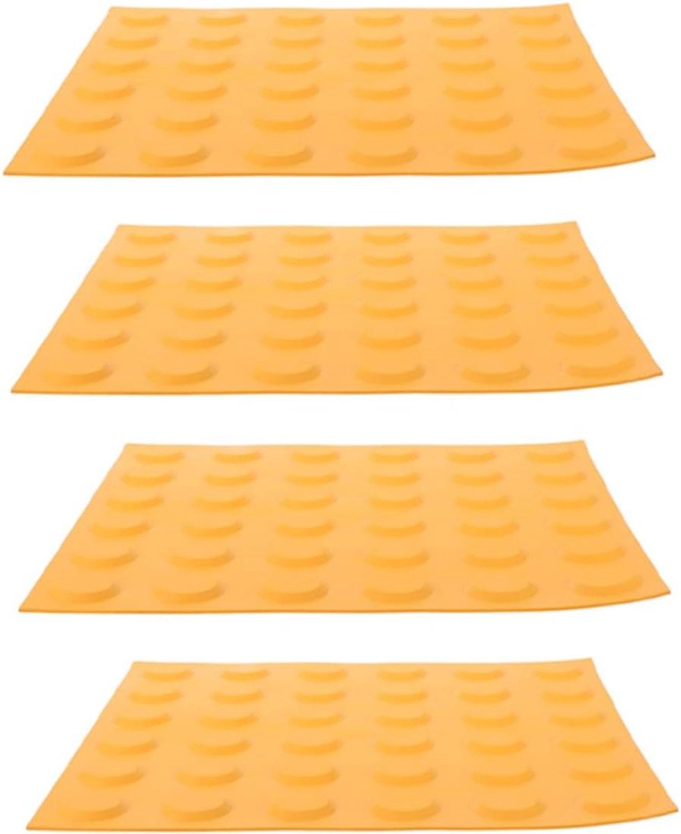 Voelbare Bestratingstegels - Sensorische Stenen - Veilig Lopen - Antislip Materiaal - 25x25 cm - Geel