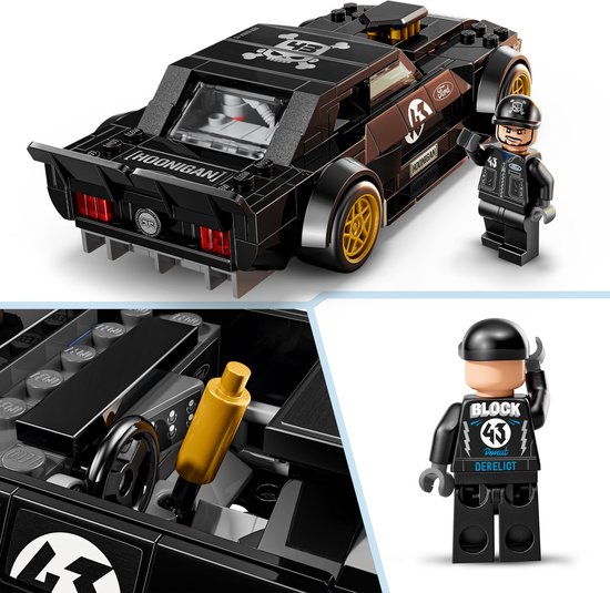 LEGO Speed Champions Ken Blocks '65 Ford Mustang Hoonicorn V1 Auto Bouwpakket voor Kinderen 77262