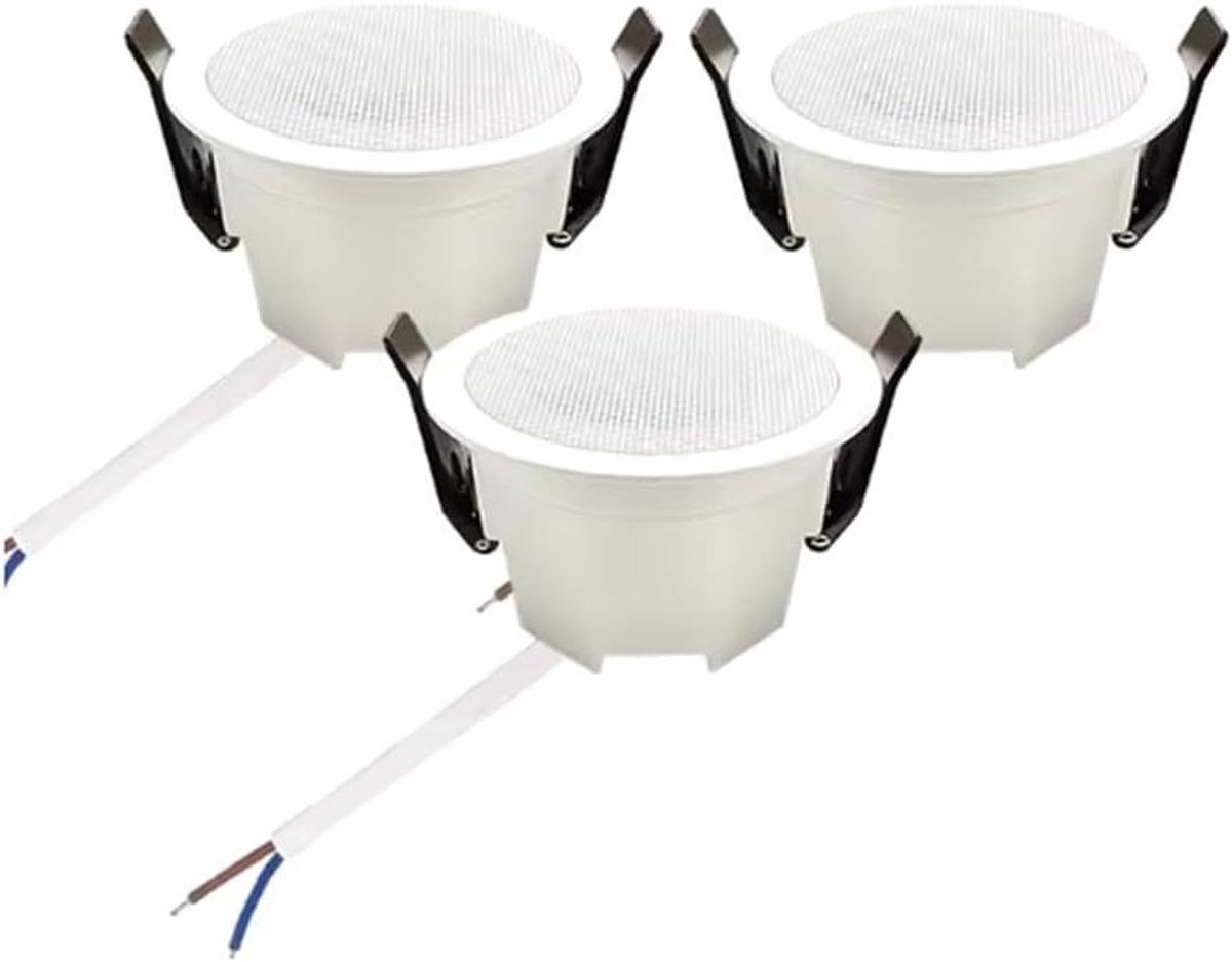 Plafondspeaker Systeem - Inbouw speaker - Achtergrondmuziek Creëren - Bluetooth 5.3 Connectie - 75-80 mm opening - Wit