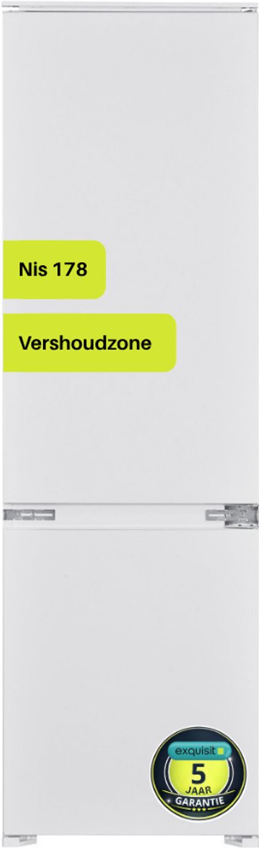 Bol.com Exquisit EKGC270-70-E-040E - Inbouw koel-vriescombinatie - 249 liter - Vers zone - 5 Jaar garantie - Wit aanbieding