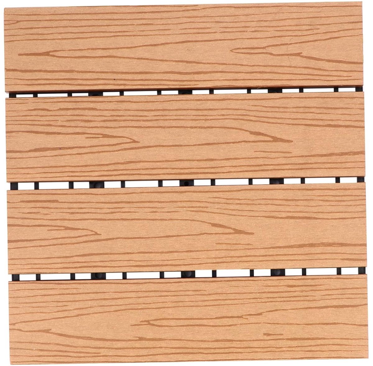 Vloerplaten - Tuintegels Composiet - Buitenruimte Aankleden - Kliksysteem - 30x30 cm - Bruin